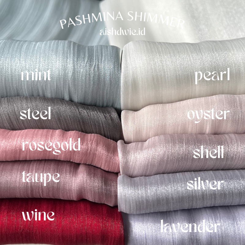 PASHMINA SHIMMER ORIGINAL | SHIMMER SHAWL TUDUNG SHIMMER CRINGKLE TEXTURED SHINNY JAHIT TEPI RAPI KECIL