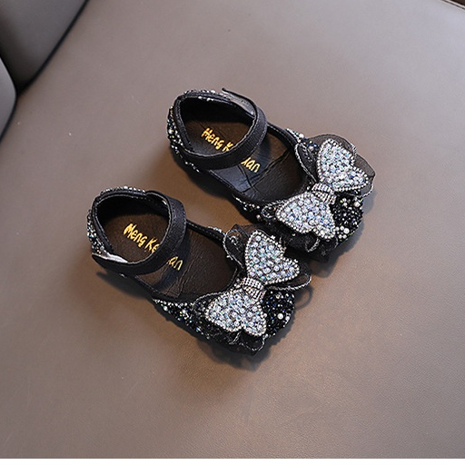 SH15-Sepatu Pesta Anak Perempuan Flat Import Blink Kupu