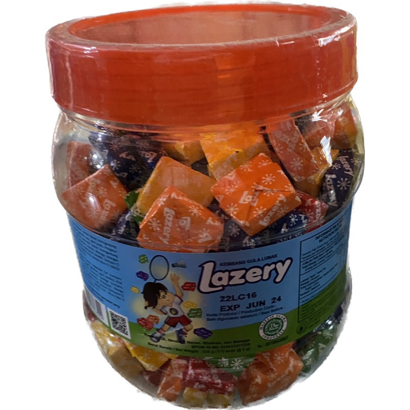 PERMEN LUNAK SUGUS LAZERY TOPLES DAN SAK