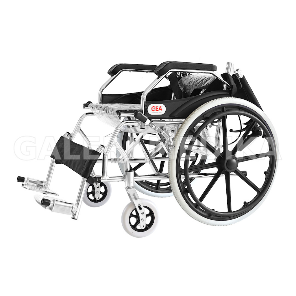 (KHUSUS GOJEK) Kursi Roda GEA FS 863 Aluminium Wheelchair - Kursi Roda Semi Travel Bisa Lipat