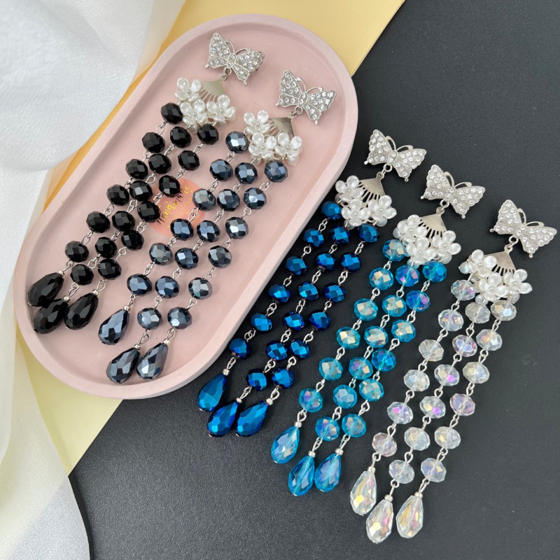 Bros Kristal panjang Look mewah &amp; Anggun