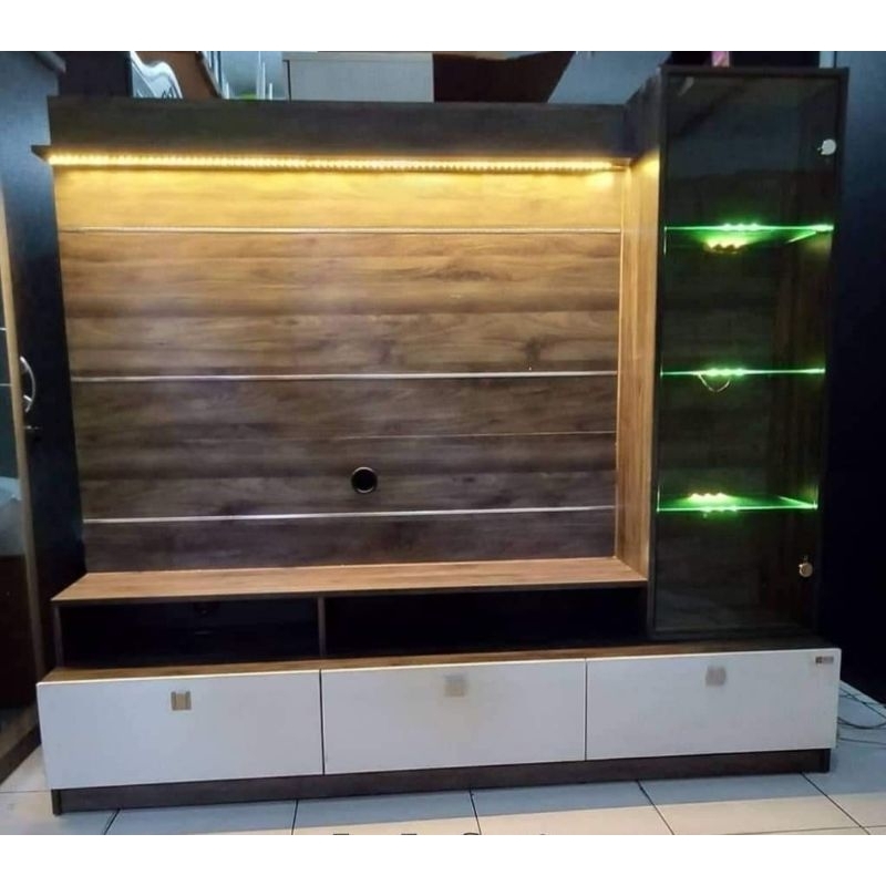 lemari tv led bufet tv led rak tv 50 inchi