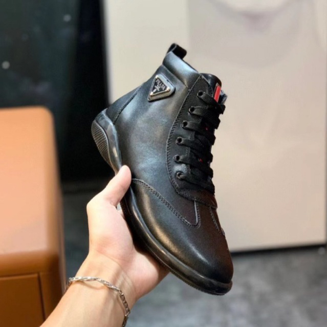 sepatu pria boots kulit asli impor keren sepatu boot hitam 9308