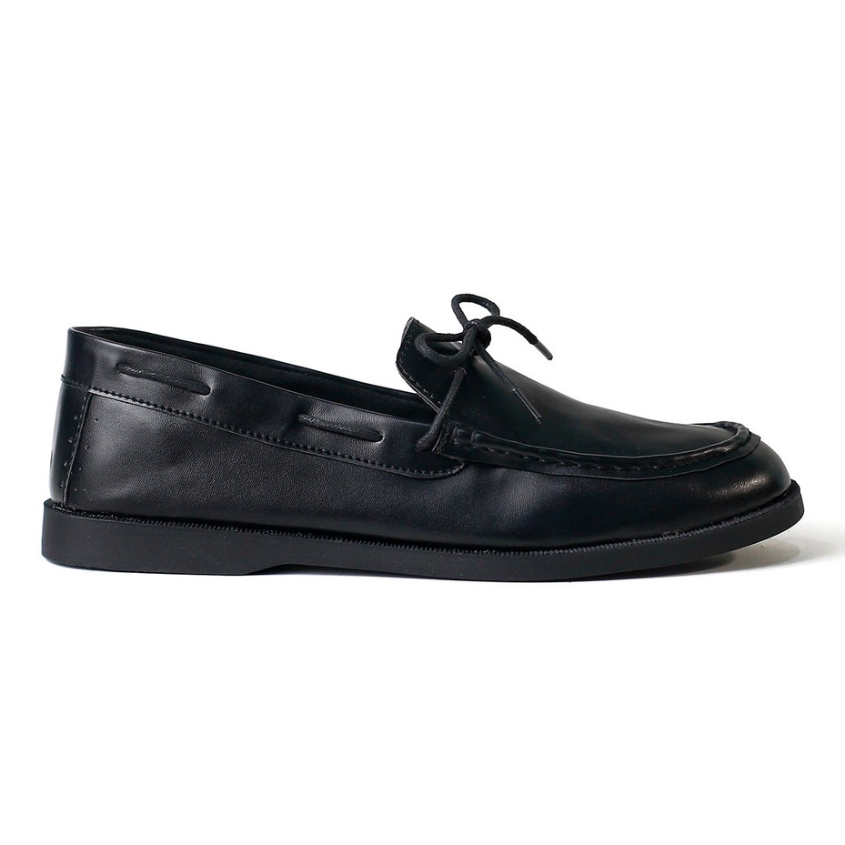 ELDER BLACK - Sepatu Loafers Pria Kulit Kasual Klasik Formal Kerja Kuliah Pria/Cowok - Loafer