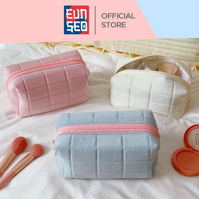 EUNSEO Pouch Make Up Aesthetic Warna Pastel Fashion Korea Import