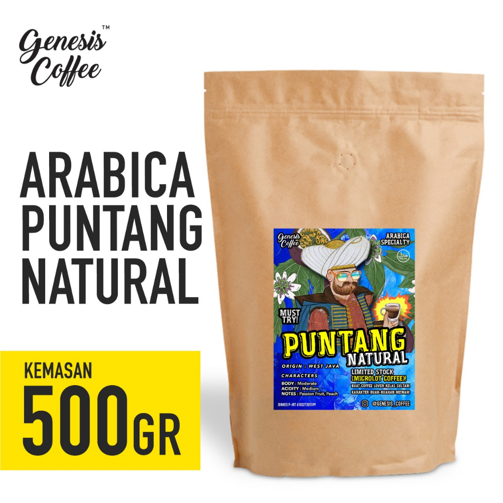 

ARABICA SPECIALTY PUNTANG NATURAL KEMASAN KRAFT 500GR
