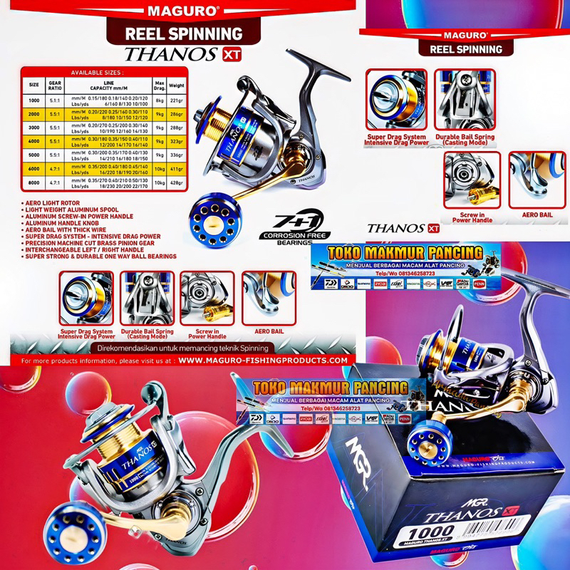 Reel Maguro THAMOS XT ukuran 1000