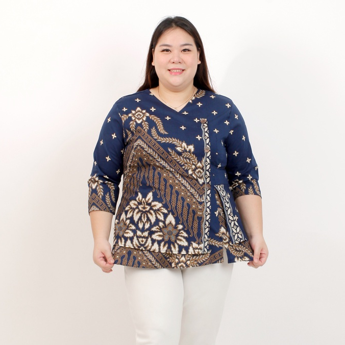 Baju Batik Wanita Blouse batik Jumbo 184 (Limited Edition)  Mrs1