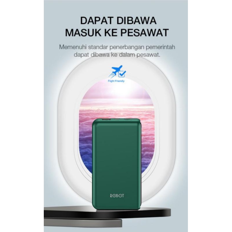 Powerbank Robot 10.000 Mah RT180 Micro &amp; Type C