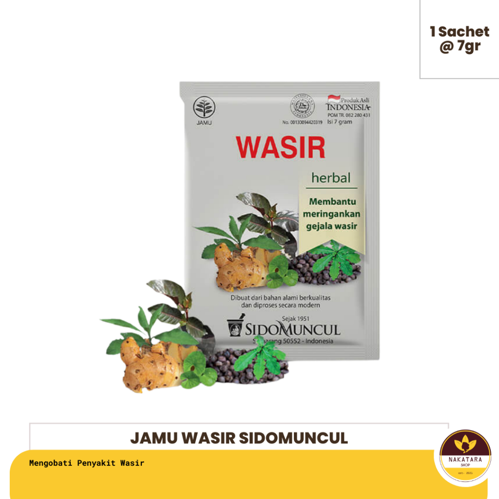 Jual Jamu Wasir Sido Muncul Isi 10 Sachet Serbuk Shopee Indonesia