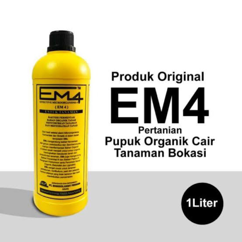 Pupuk organik cair EM4 / pupuk tanaman bokasi / pupuk cair EM4 isi 1 liter