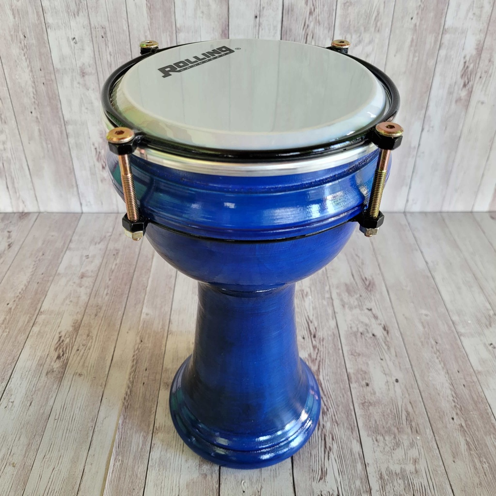 Calti Darbuka Dumbuk Murah Warna Biru Ukuran Anak 6 inch Kualitas Terbaik Bergaransi