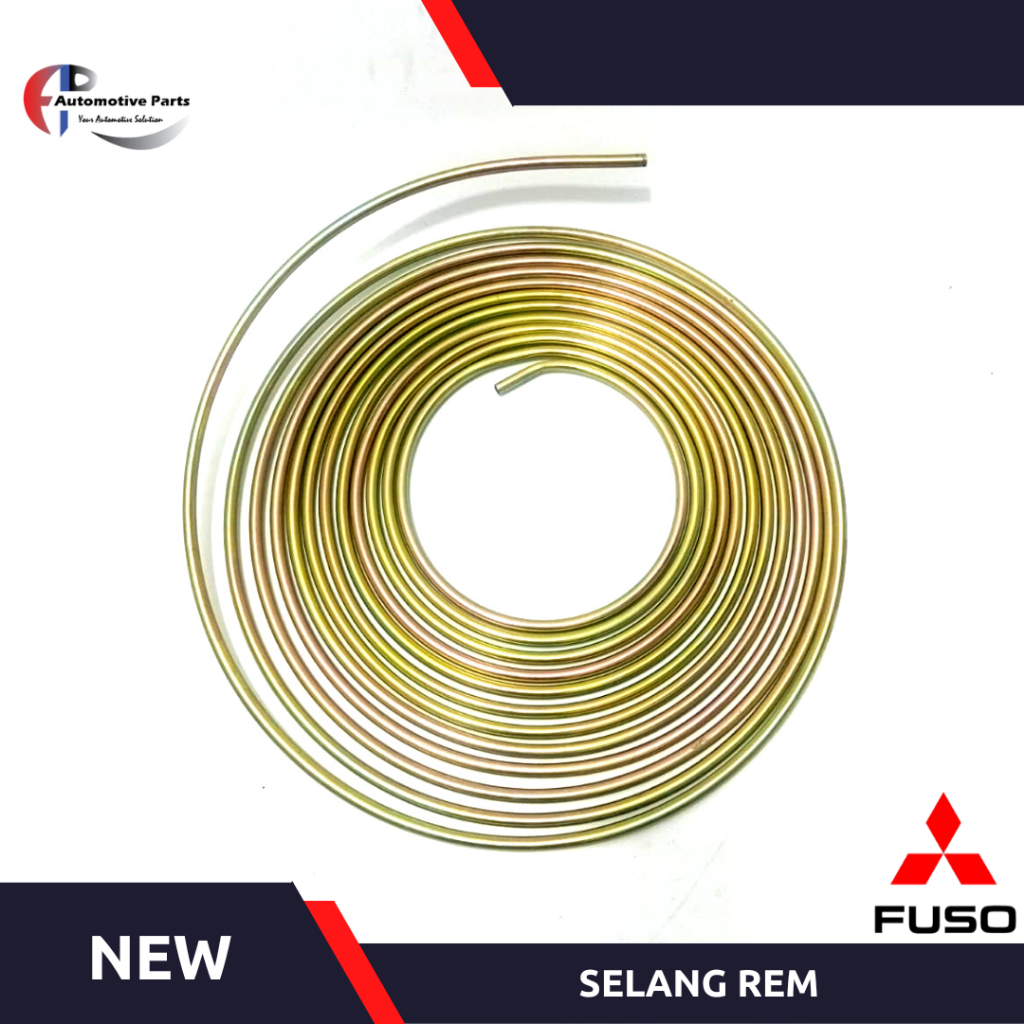 SELANG REM BESI PIPA ROLL UKURAN 6MM TRUK MOBIL