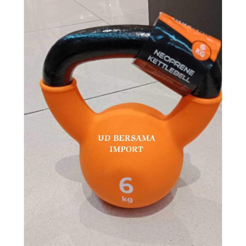 BERWYN Dumbble Neoprene Kettlebell 6kg/Dumbble Bulat - Orange