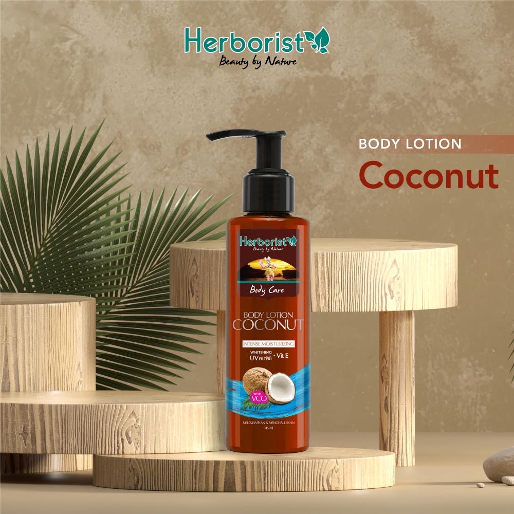 Herborist Body Lotion Zaitun - Coconut - Frangipani - 145ml