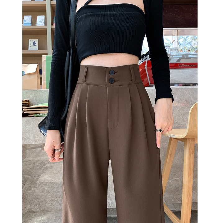 Celana Kulot Wanita Highwaist Kekinian Ala Korea Basic / Karet Celana jas Premium