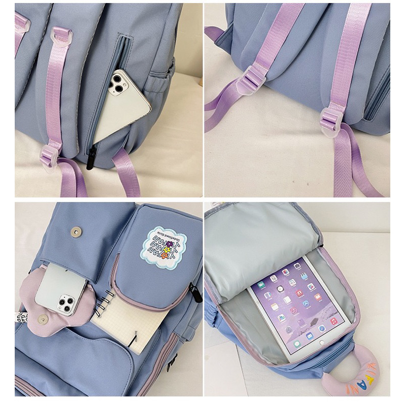 Tas Ransel Wanita Backpack Korea Import 46 + GANTUNGAN KUNCI