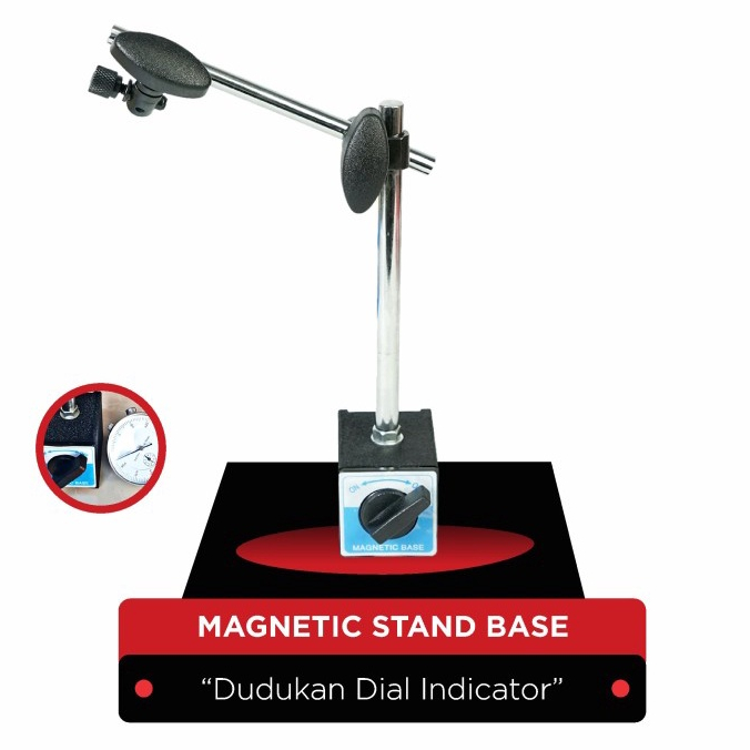 Magnetic Stand Base | Stang Flexible | Dudukan Dial Indicator