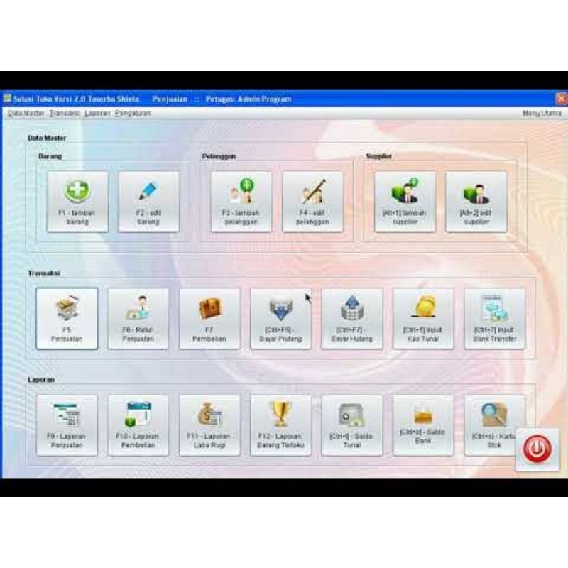 Aplikasi Program Kasir Solusi - Aplikasi POS - Retail Untuk PC Solusi Versi 1.1.7 untuk Toko &amp; Supermarket