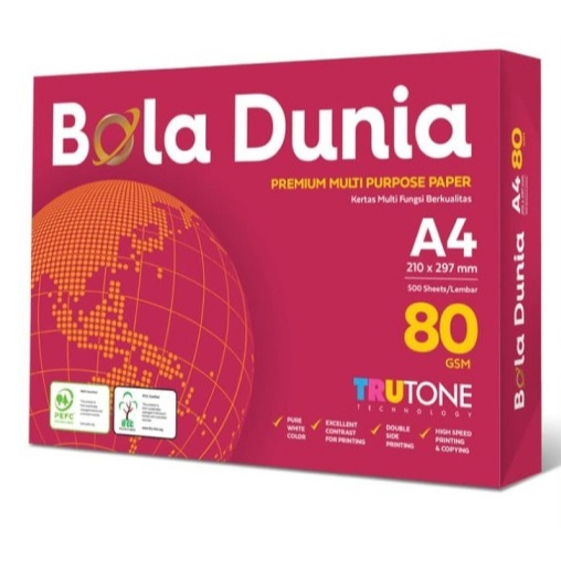 

Bola Dunia Paper HVS A4 80gsm