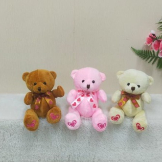 Boneka Bear Joint Tapak Hati Size 5&quot;/14cm/boneka beruang/boneka valentine/boneka souvenir/