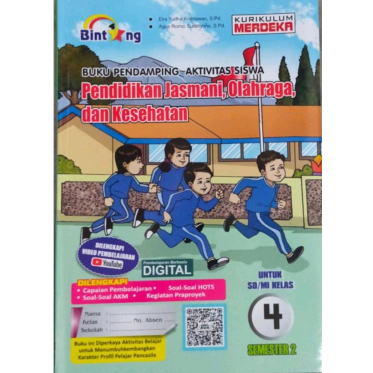 Buku PJOK Bintang kurikulum merdeka kelas 4 semester 2