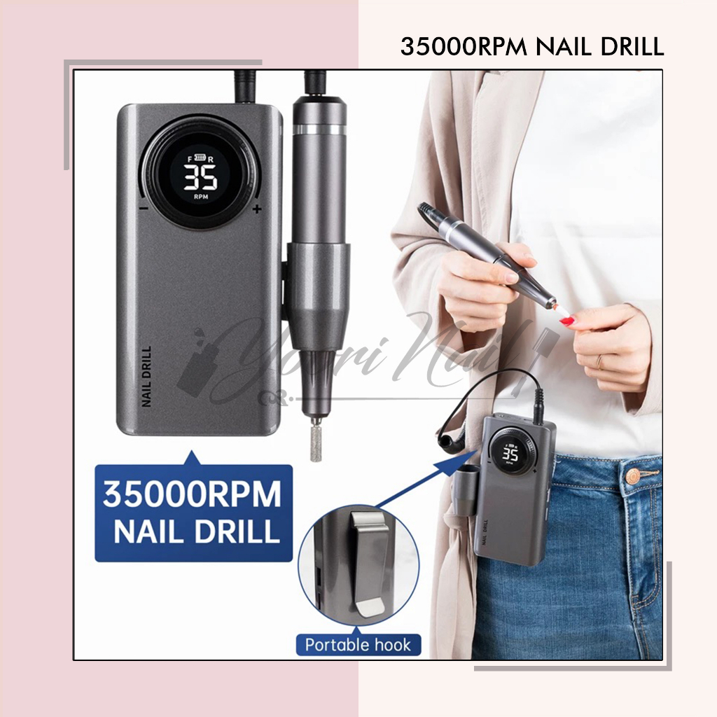 35000RPM Nail drill USB master grinding machine manicure electric kikir kuku powerbank drill