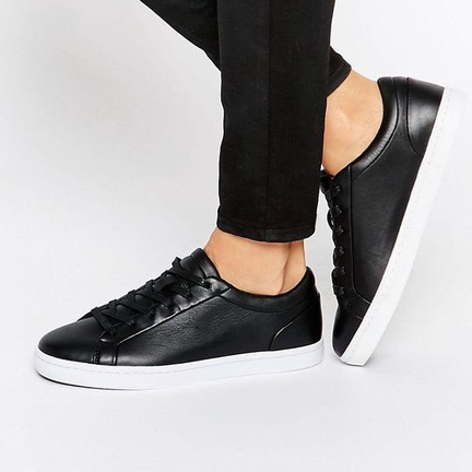 Sepatu Sneaker Putih/Hitam Polos, Sepatu Wanita/Pria