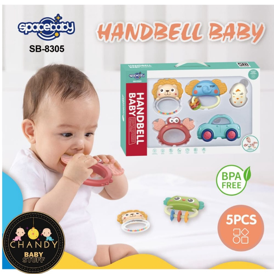 GIGITAN BAYI HANDBELL BABY TEETHER SB 8305, SB 8306, SB 8307