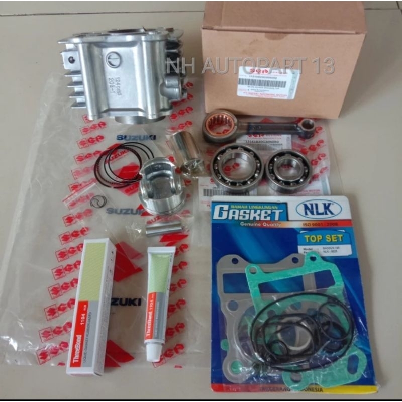 BLOK SEHER LENGKAP+STANG SEHER SHOGUN 125 OLD/SHOGUN FL/SHOGUN RR/SP
