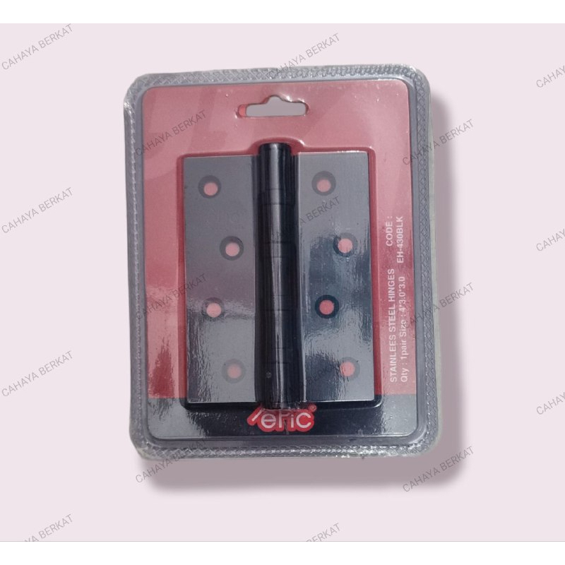 Engsel Pintu 4in epic Hitam Stainless Tebal Anti Karat