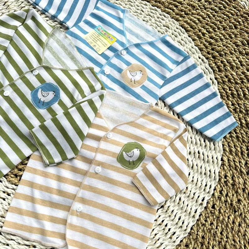 3 PCS Baju Lengan Kutung Bayi Bayi Atasan Bayi Baju Newborn Baju Bayi Baru Lahir Baju Bayi Lengan Panjang Gift Bayi Hadiah Lahiran Bayi DNW BABY