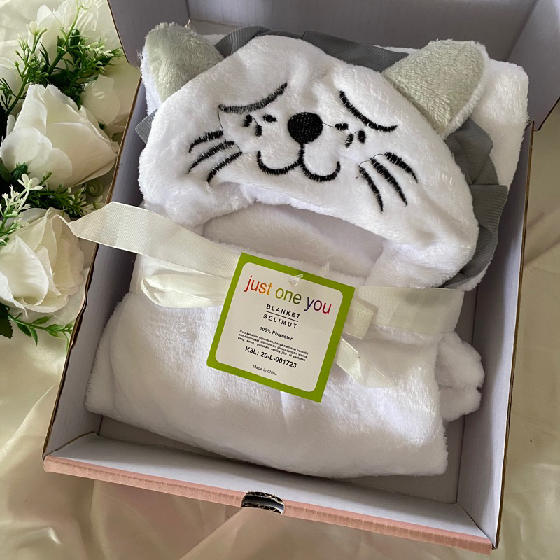 Hampers Giftbox Selimut dan Handuk Bayi New Born Untuk Cewe dan Cowo Kado Lahiran