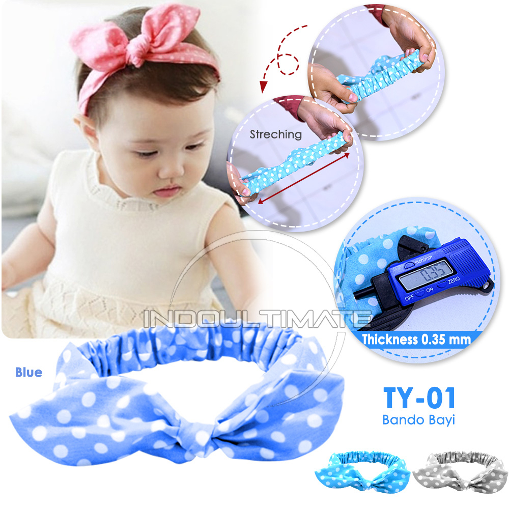 TY-01 BABY LEON Bando Anak / Bando Bayi / Bandana Bayi / Baby Headband / Hiasan Rambut / Pita Rambut Bayi