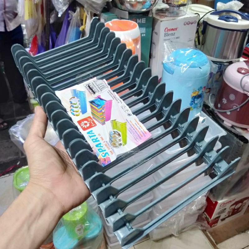 Rak Piring Plastik Sparta Tiisan Piring Plastik Serbaguna