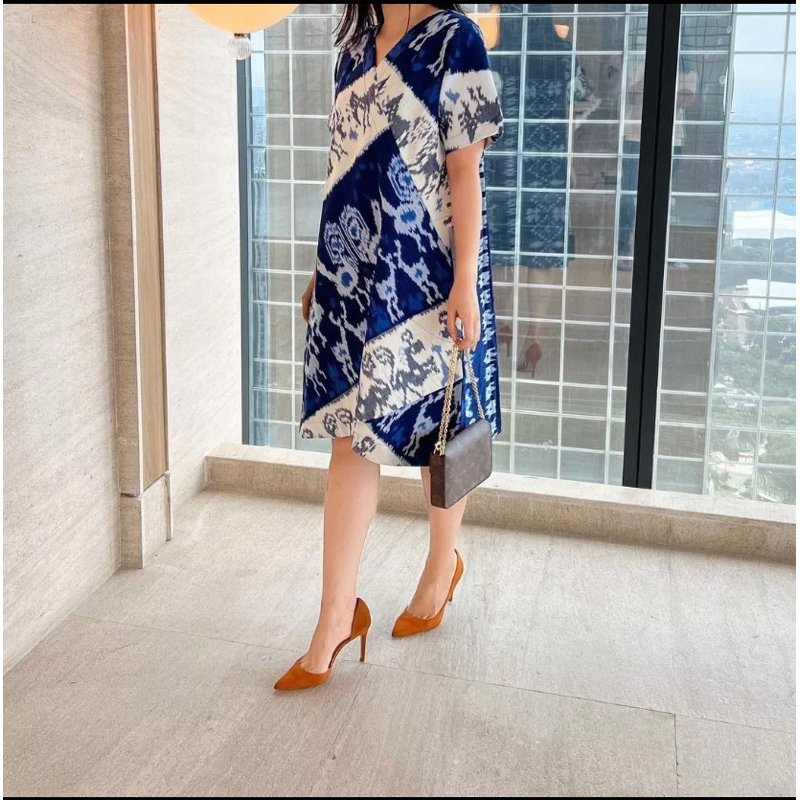 dress tenun etnik sumba toraja terbaru