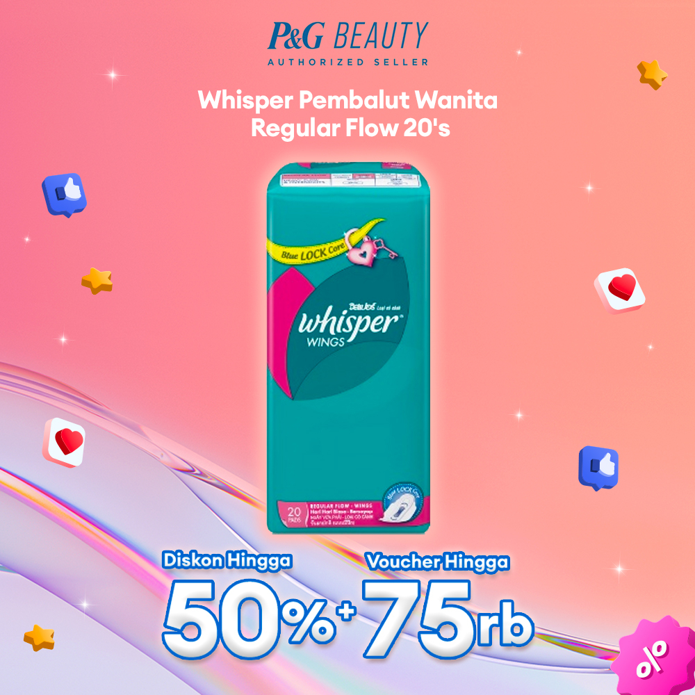Whisper Pembalut Wanita Regular Flow 20's
