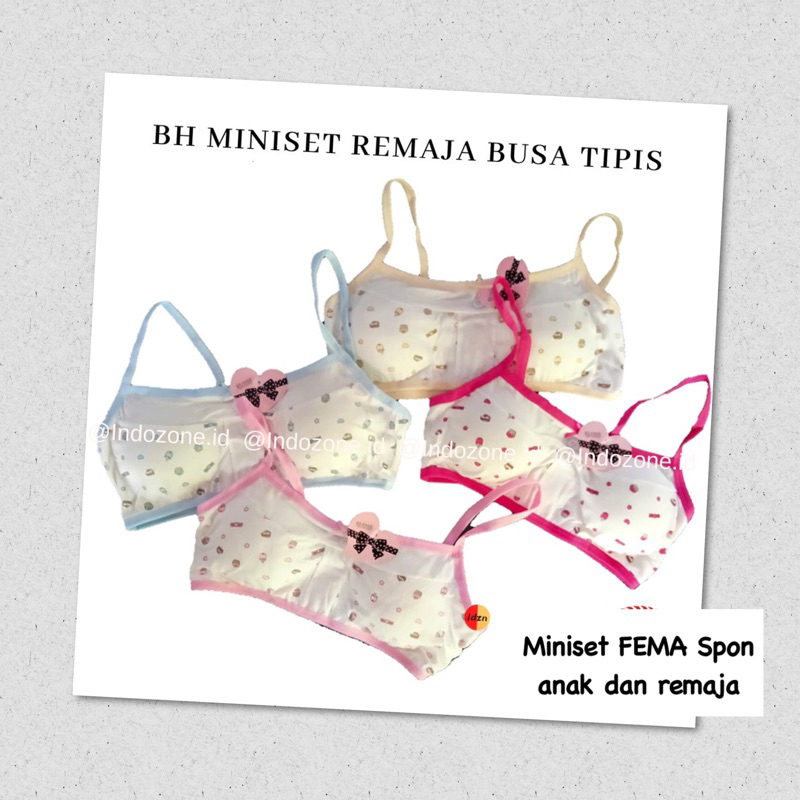 MINISET ANAK SAMPAI REMAJA FEMA ORI BUSA TIPIS