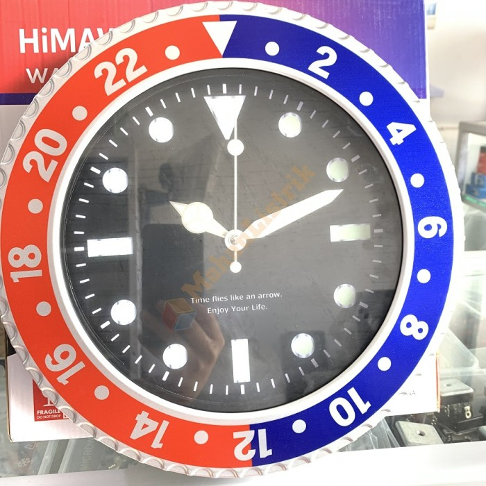 Jam dinding Himawari Glow In The Dark