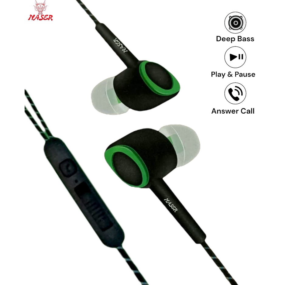 Handsfree NASER Strong Bass-High Quality / Handsfree/Headset/Earphone Strong Bass-High Quality/PRODUK ORIGINAL