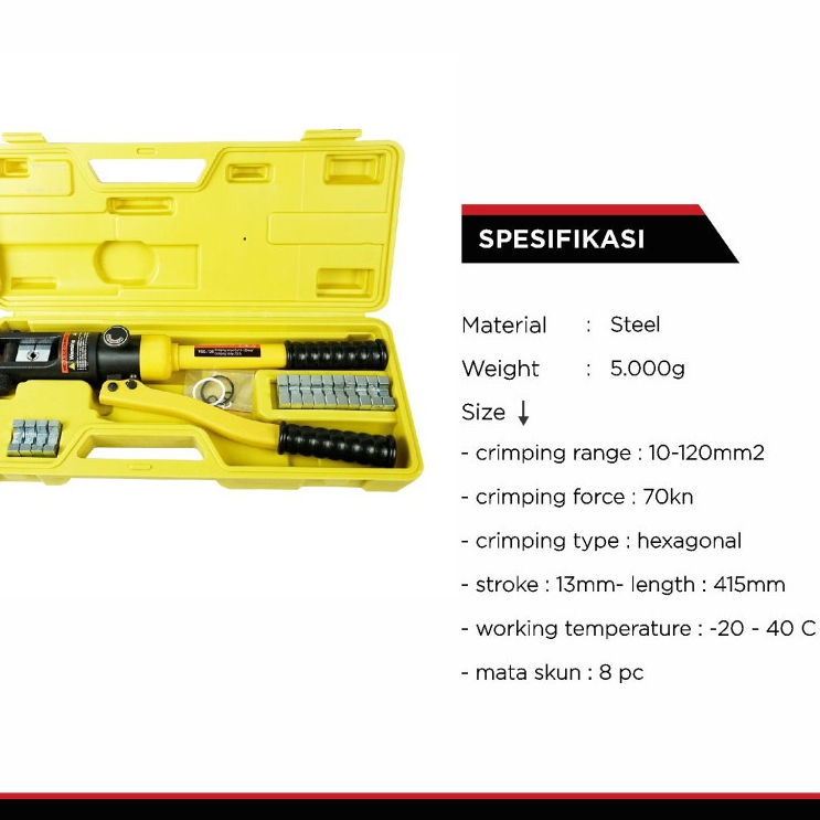 Hydraulic Crimping Tools YQK 120 |Tang Crimping Press Hidrolik