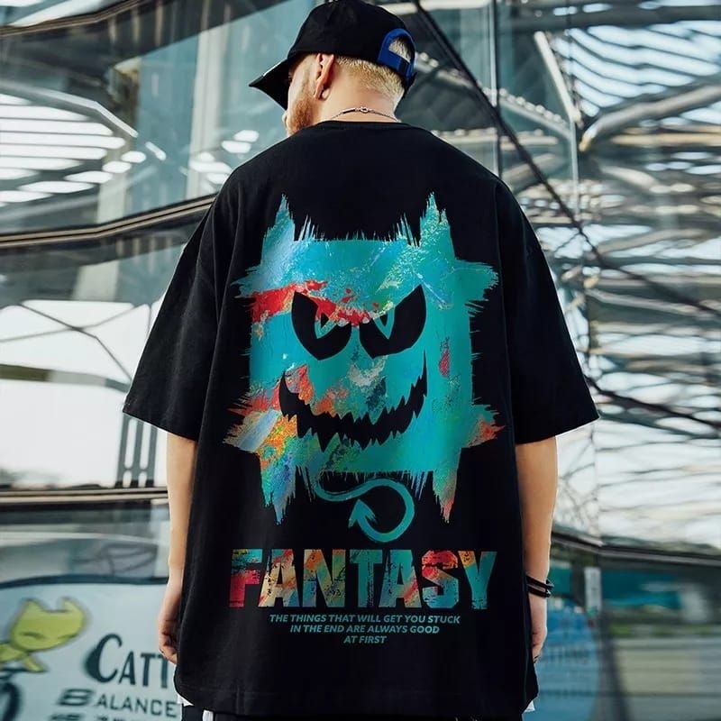 APPAREL PRIA kaos distro premium FANTASY katun asli ukuran M L XL