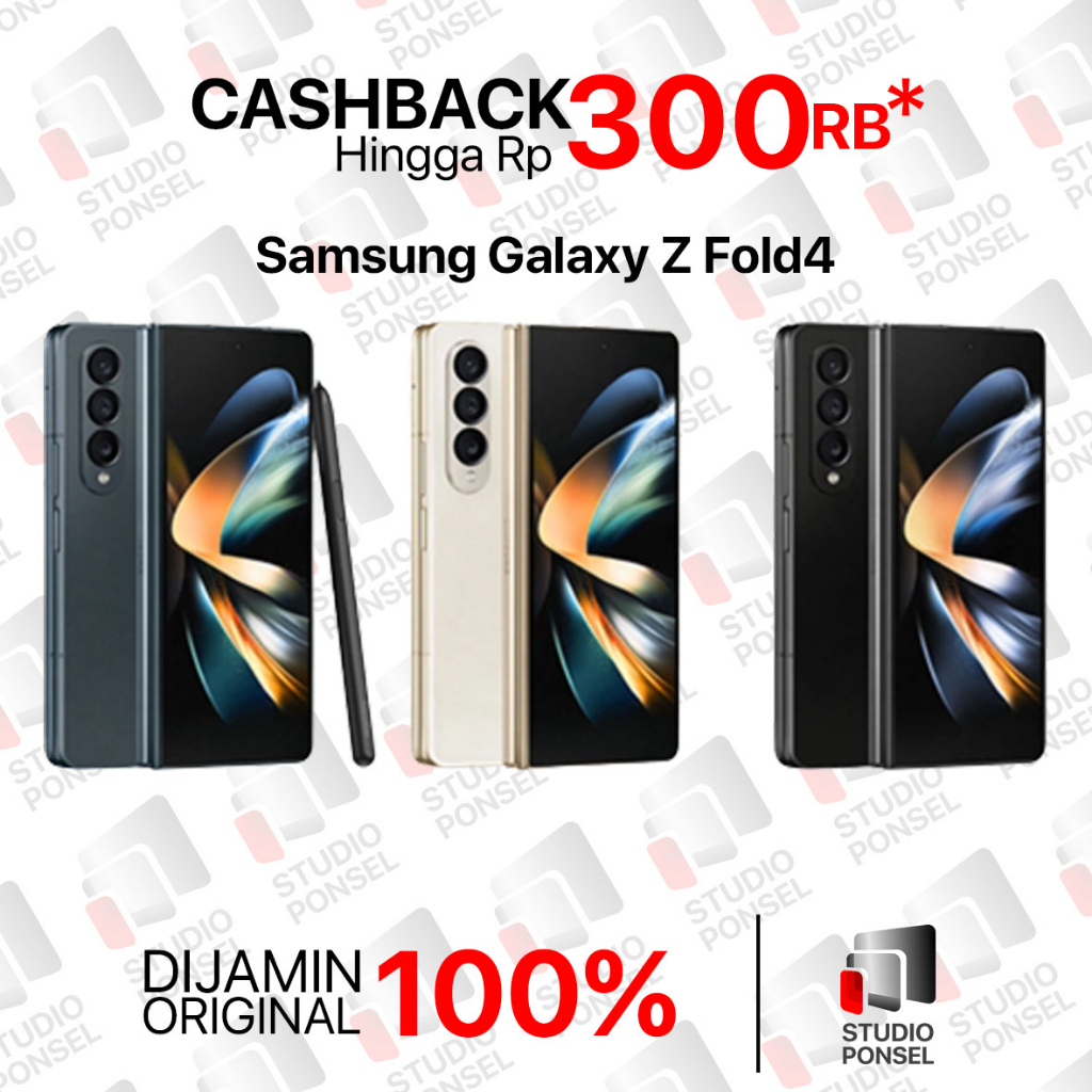 (RESMI) Samsung Galaxy Z Fold 4 Fold4 5G 256GB 512GB 1TB Black Grey Green Beige SEIN