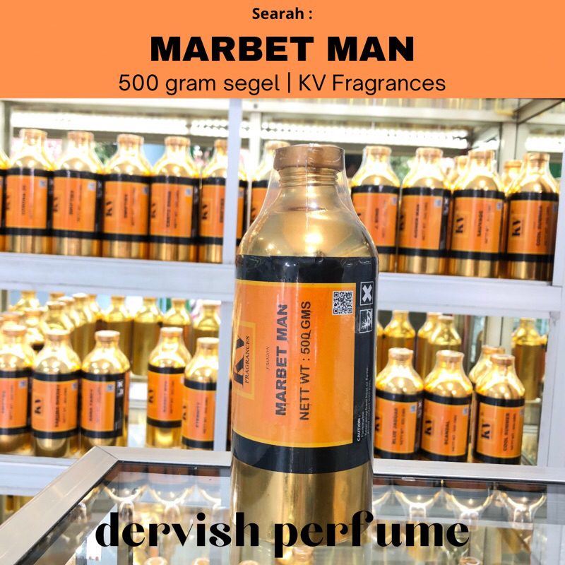 BIBIT PARFUM MURNI KV FRAGRANCES MARBET MAN SEGEL 500 gram