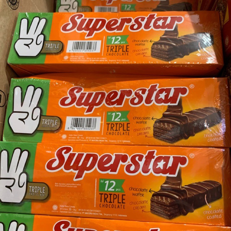 

Wafer Coklat Superstar isi 20pcs