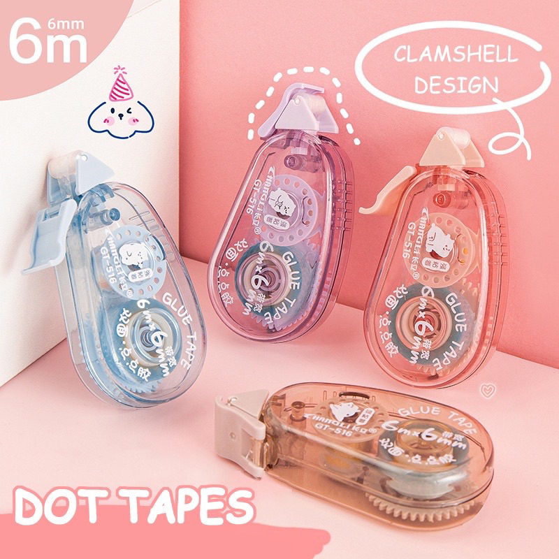 

LEM BENTUK STIPO PEREKAT DUA SISI | ADHESICE ROLLER JOURNALLING PASTEL GLUE| COCOK UNTUK SCRAPBOOK