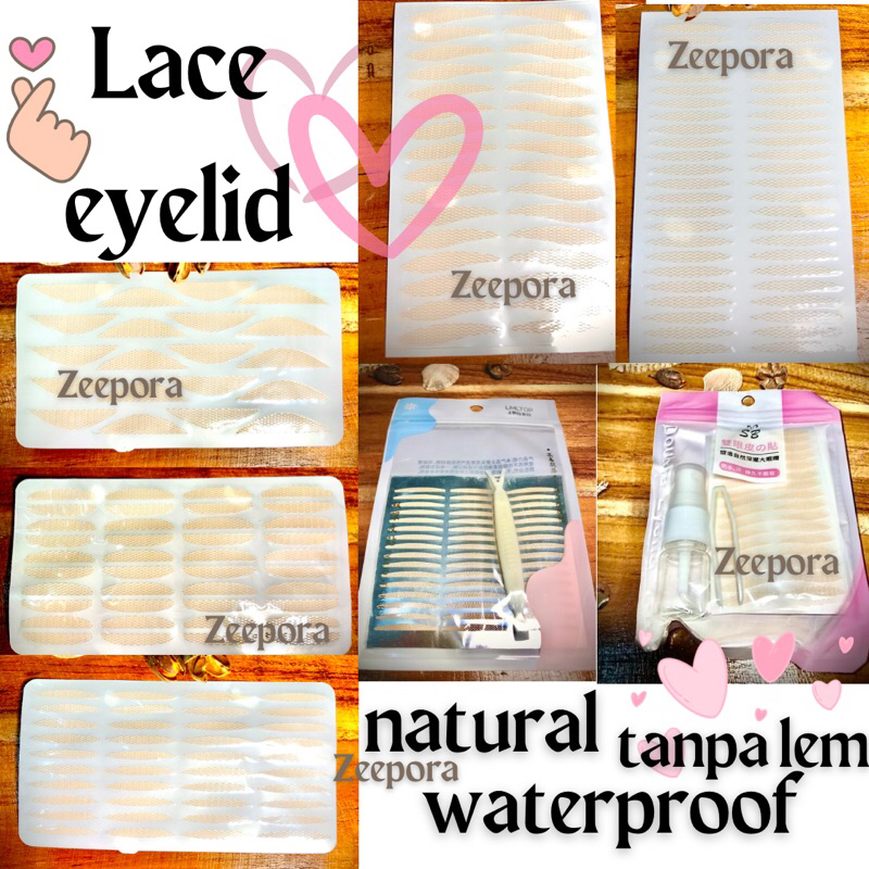 skot mata jaring EYELID VEIL INVISIBLE lace eyelid transparan eyelid natural eyelid sheet lembaran lipatan mata makeup kecantikan