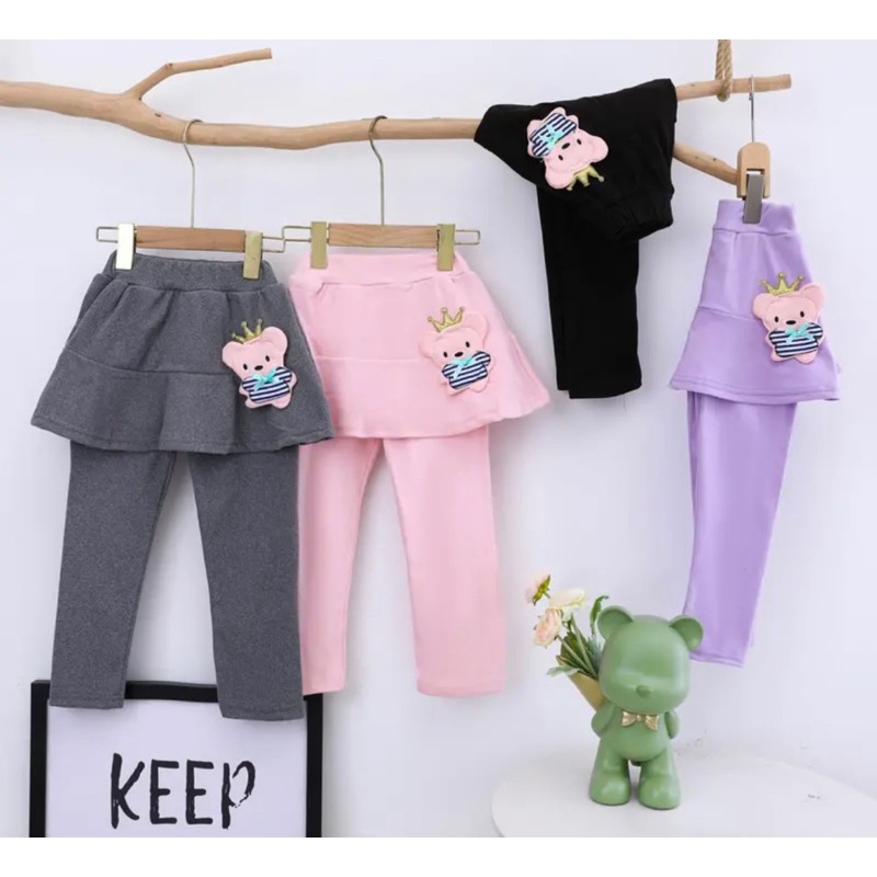 CELANA LEGGING ROK ANAK PREMIUM MOTIF PEREMPUAN IMPORT 2 TAHUN - 6 TAHUN