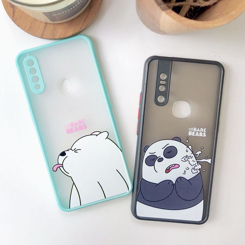 PRINTING HYBRID Panda case oppo a3s a5 2020 a9 2020 f11 f9 a5s a7 a12 a1k C1 c2 a52 a92 a33 a53 f11 pro a15 a15s a37 a31 2020 reno 4f reno 5 a39 f1s reno 3