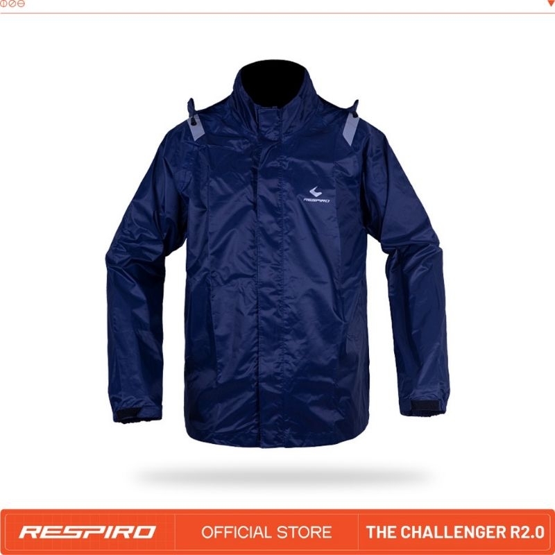 Jas Hujan Wanita Pria Respiro THE CHALLENGER Rain Suit Setelan Celana Dewasa Motor Original